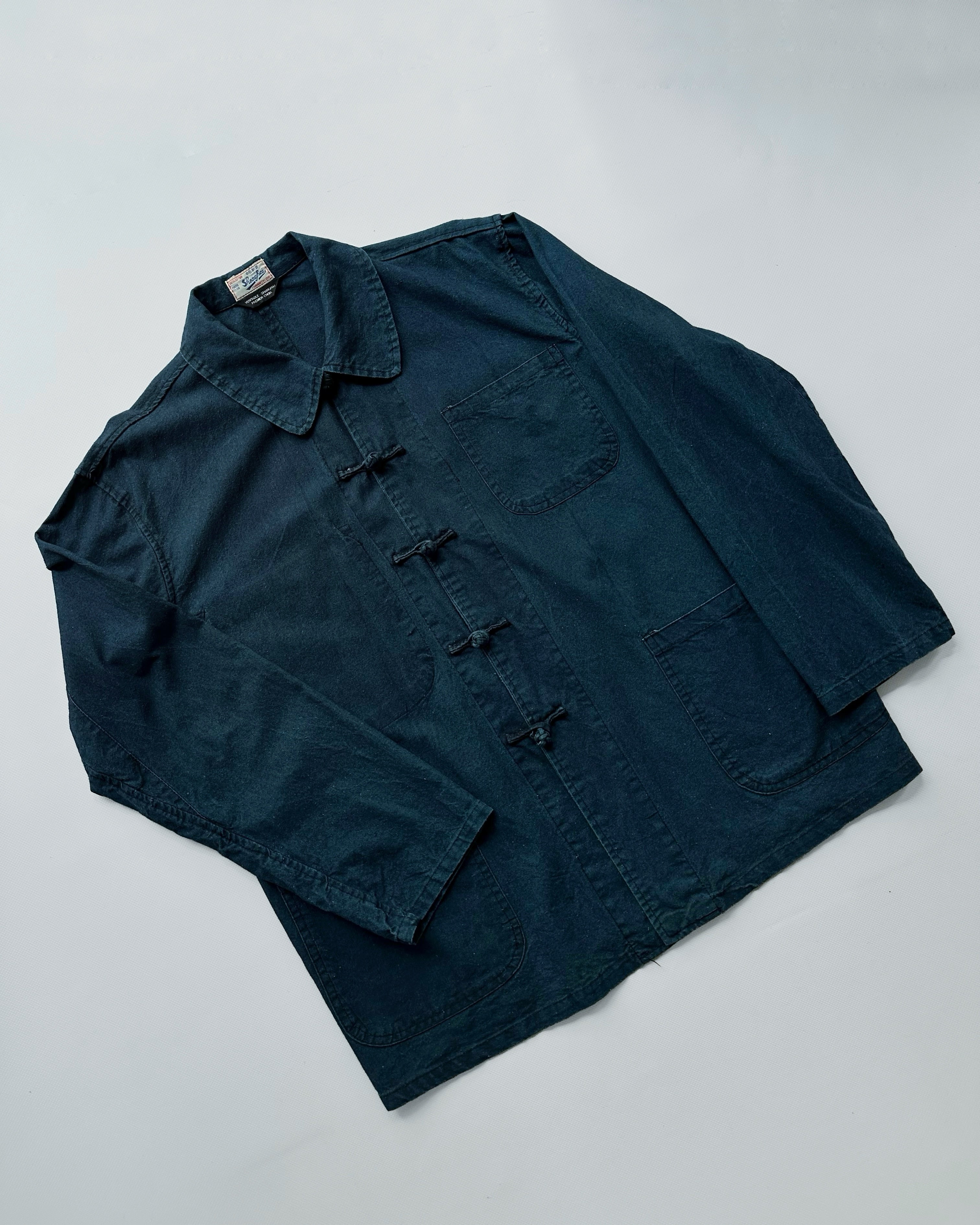 Rare 1950s Shanghai Indigo Work Shirt Jacket – Alba Vintage Studio