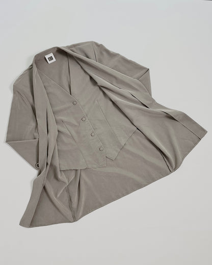 90s Taupe Viscose Blazer