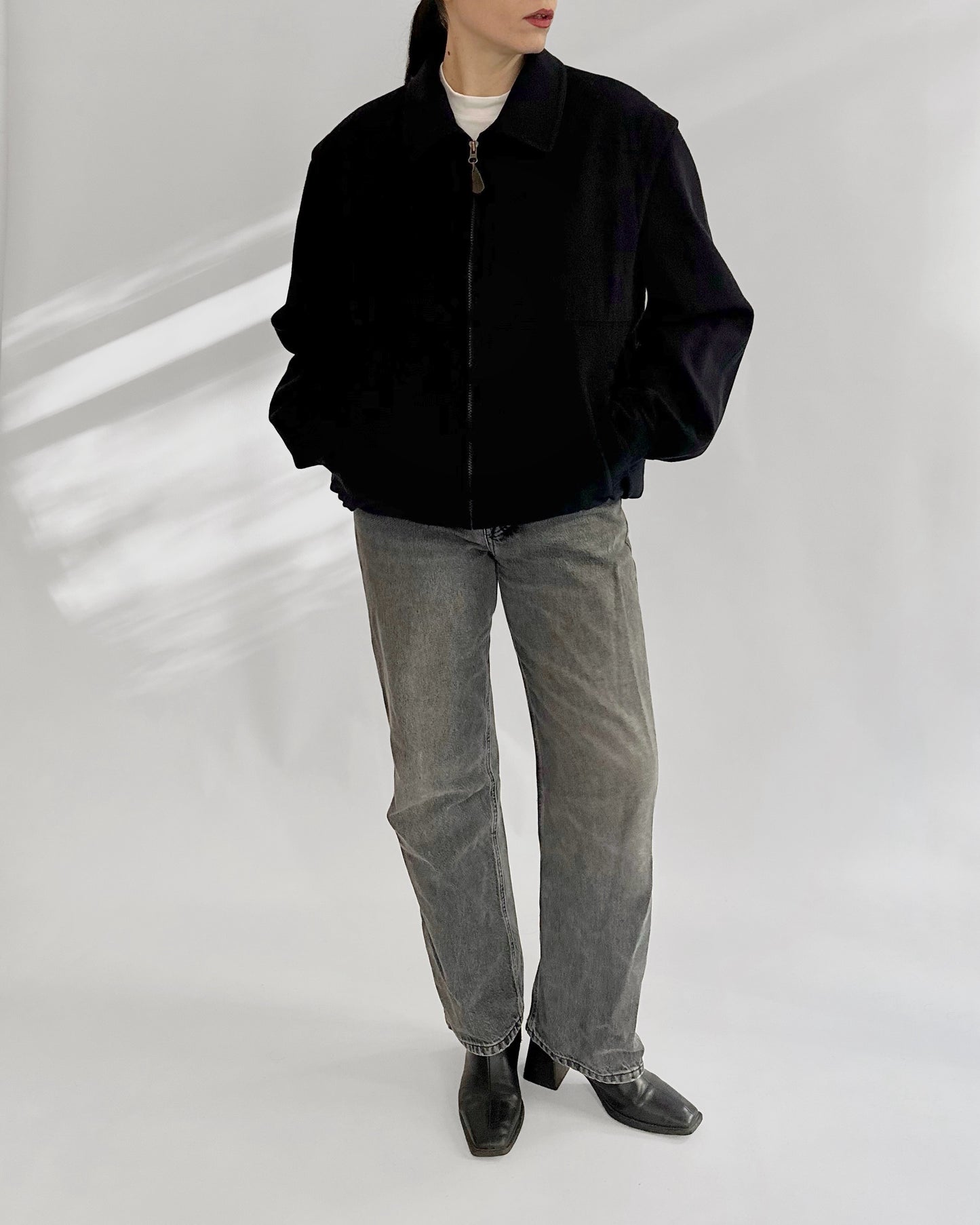 80s Steinbock Loden Wool Bomber