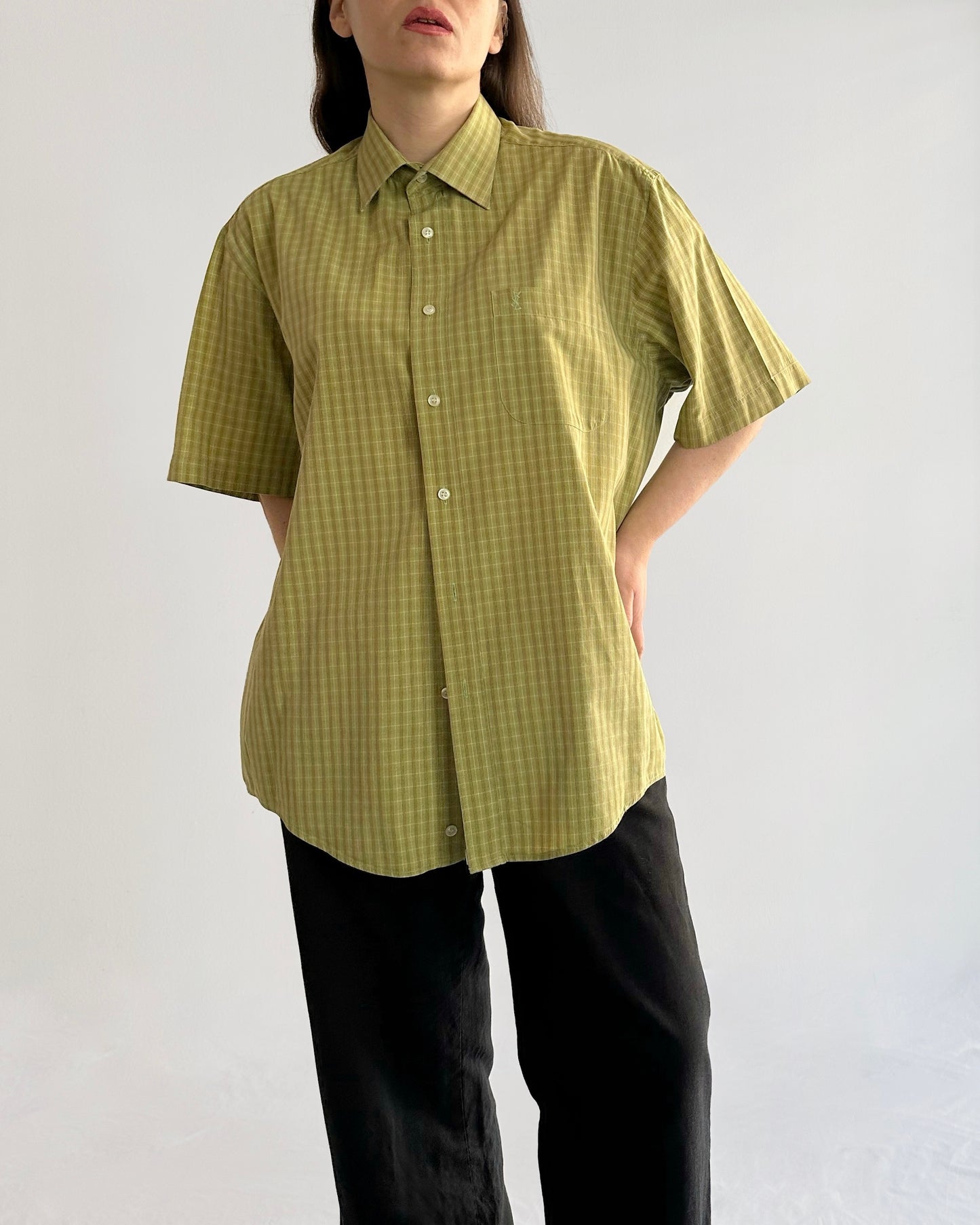 90s Yves Saint Laurent Short Sleeve Shirt