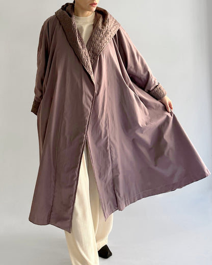 90s Mauve Hooded Coat