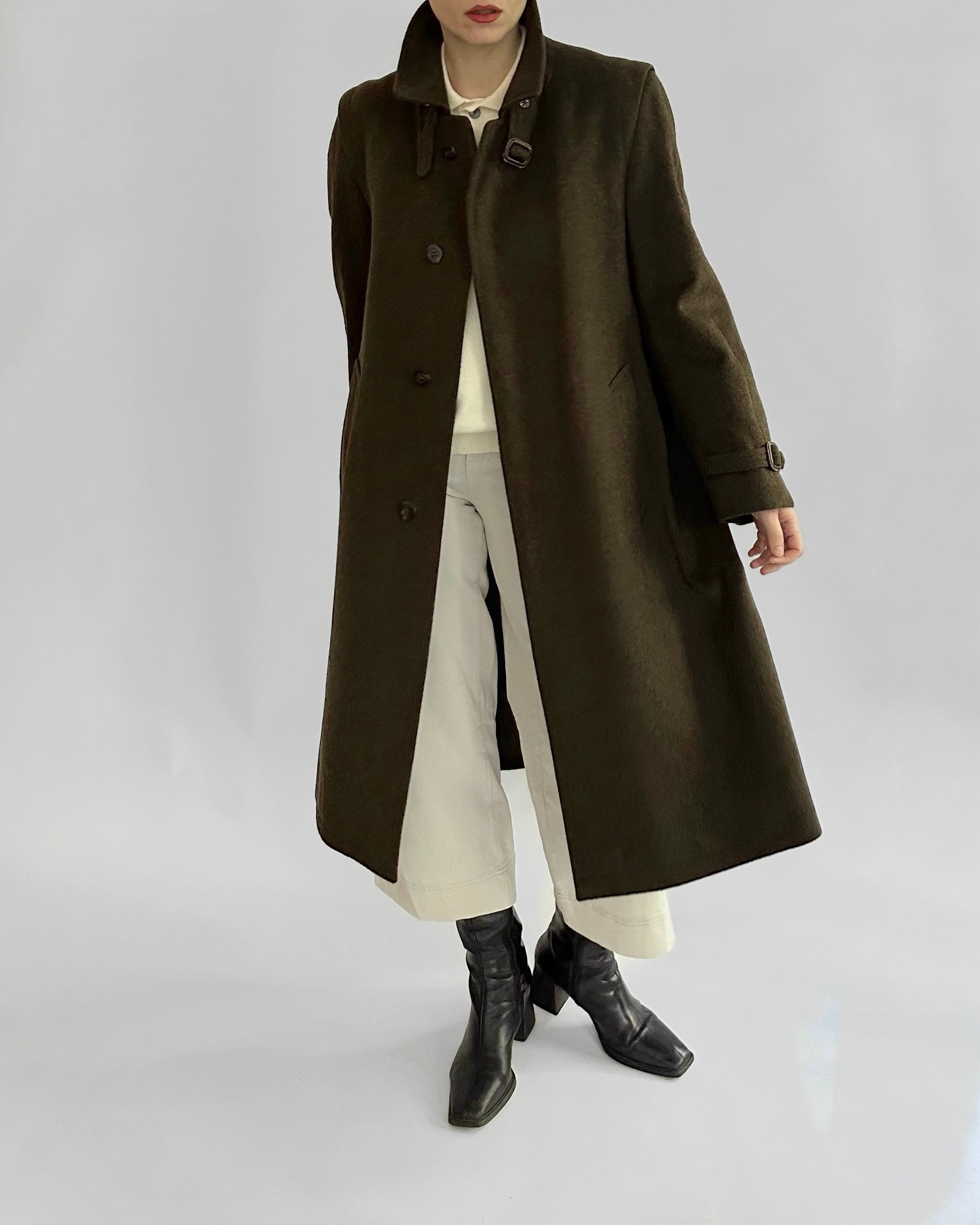 80s Steinbock Green Loden Wool Coat – Alba Vintage Studio