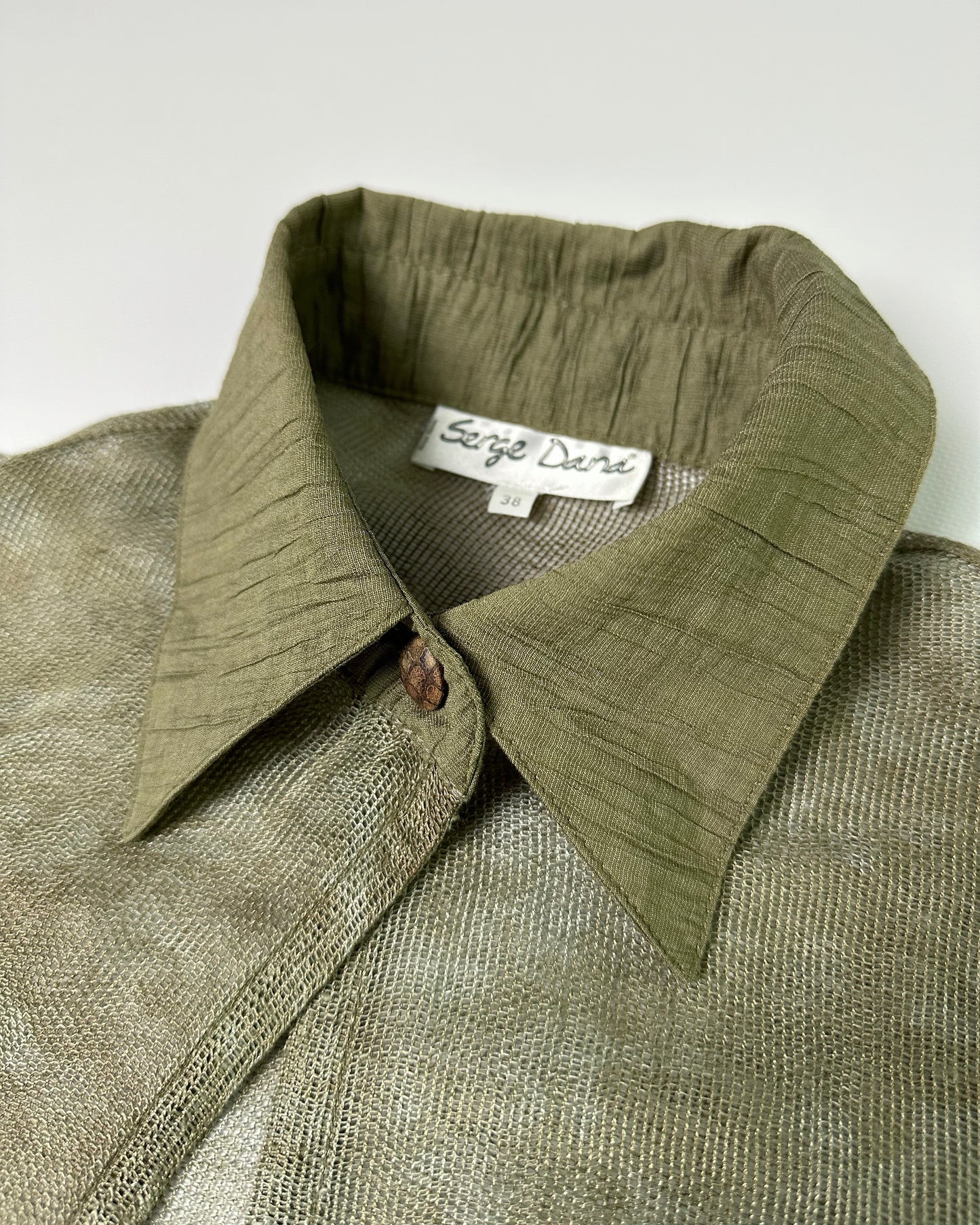 90s Sheer Camouflage Shirt