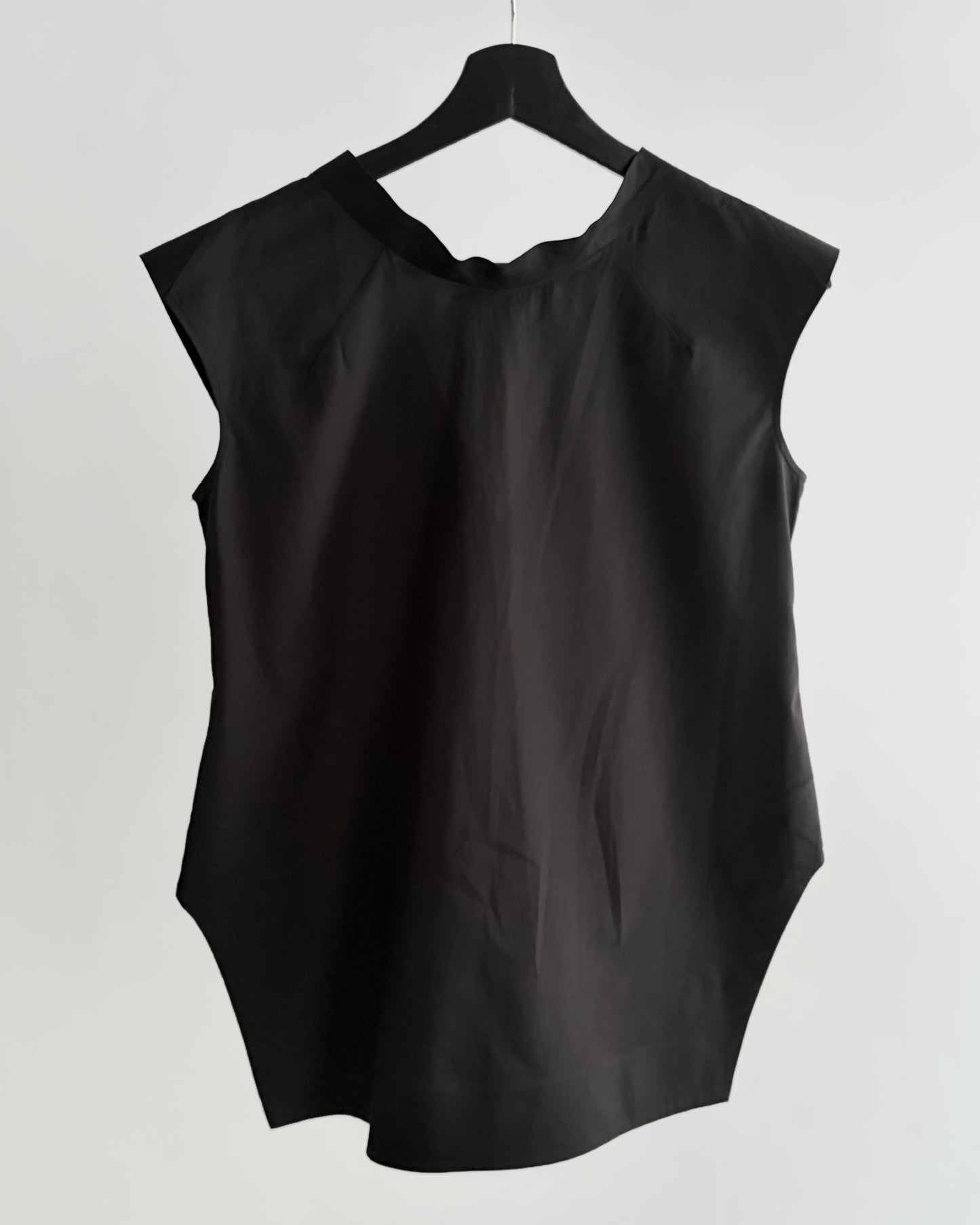 Jil Sander SS2013 Sculptural Black Cotton Top – Runway Piece
