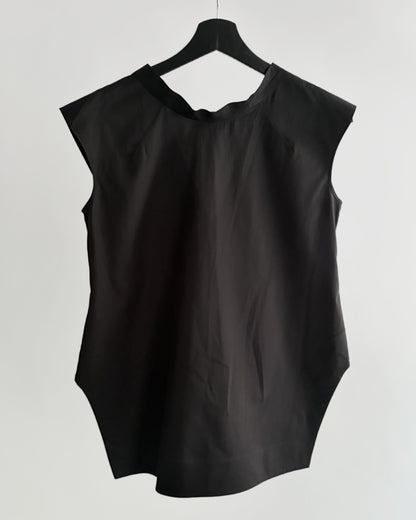 Jil Sander SS2013 Sculptural Black Cotton Top – Runway Piece