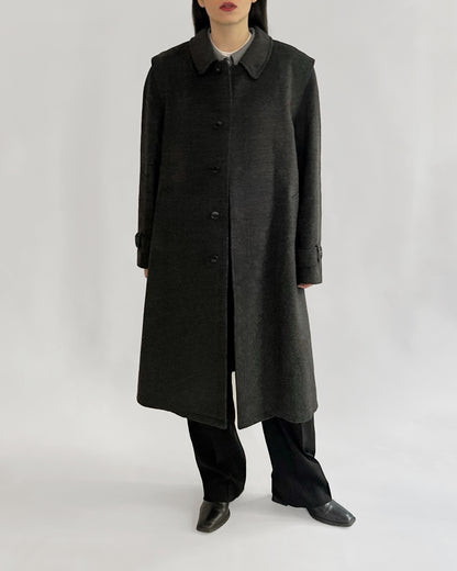 80s Schneiders Salzburg Grey Loden Coat