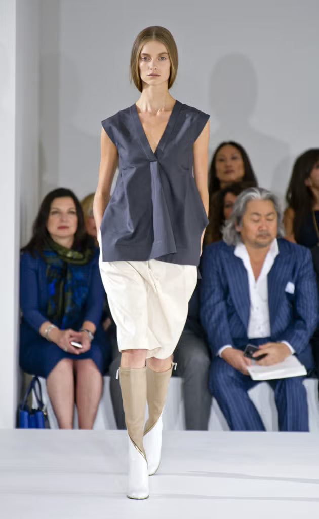 Jil Sander SS2013 Sculptural Black Cotton Top – Runway Piece