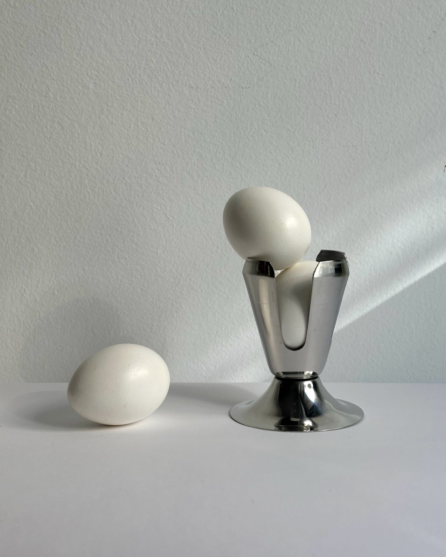 Vintage Stainless Steel Egg Cups - Set of 2