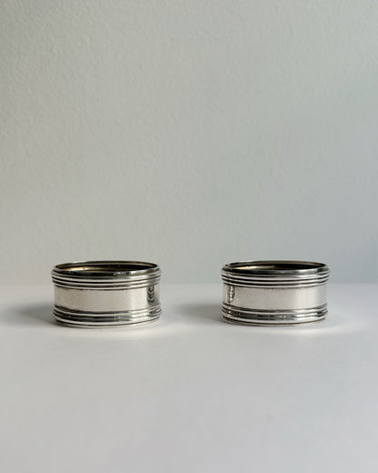 Vintage Silver Plated Napkin Rings – Set of 2