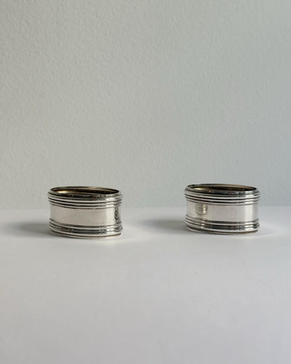 Vintage Silver Plated Napkin Rings – Set of 2