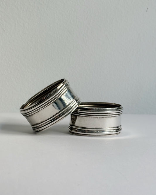 Vintage Silver Plated Napkin Rings – Set of 2