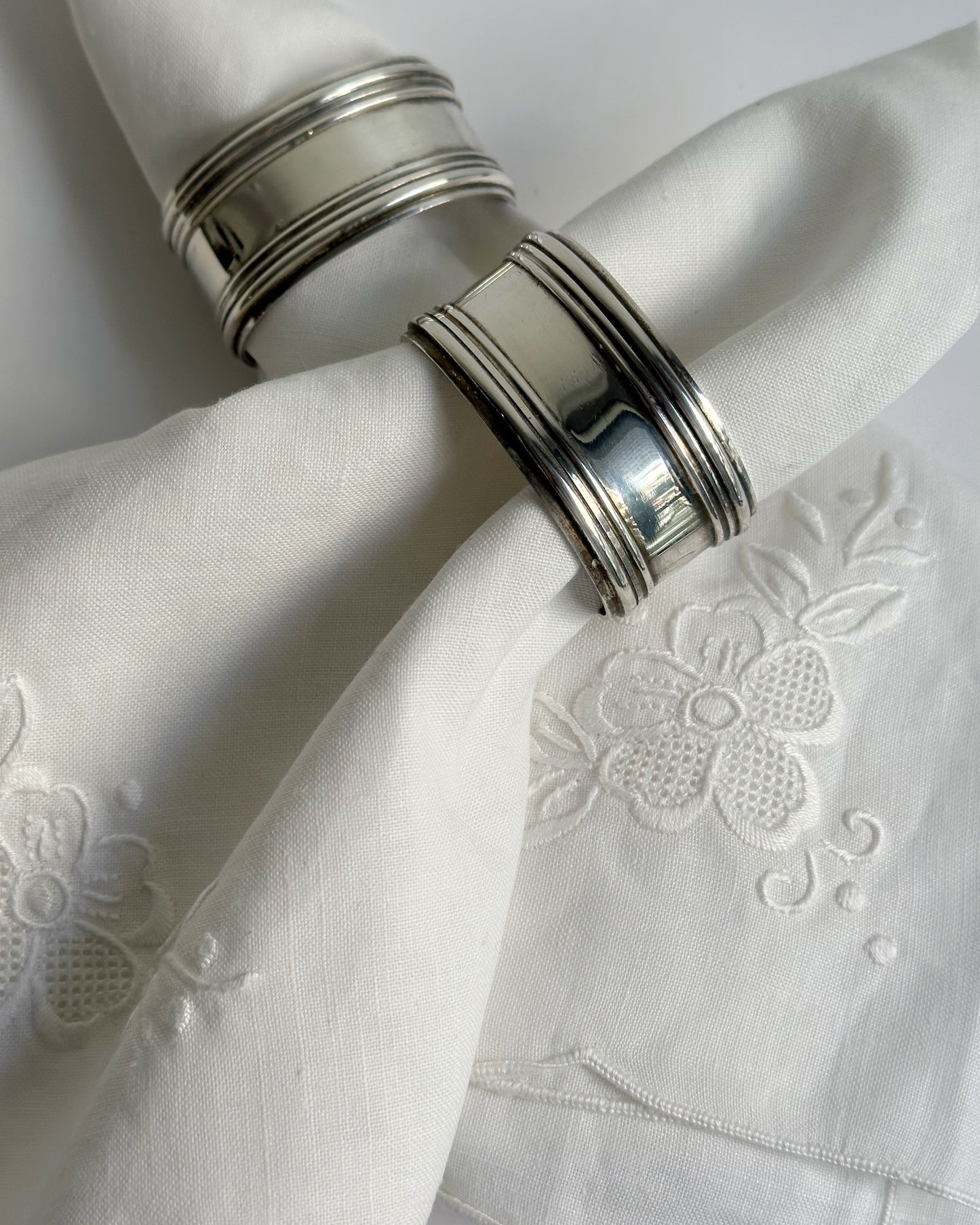 Vintage Silver Plated Napkin Rings – Set of 2