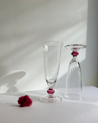 Vintage 1970s Italian Champagne Glasses – Set of 2, 4, 6