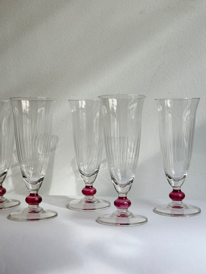 Vintage 1970s Italian Champagne Glasses – Set of 2, 4, 6