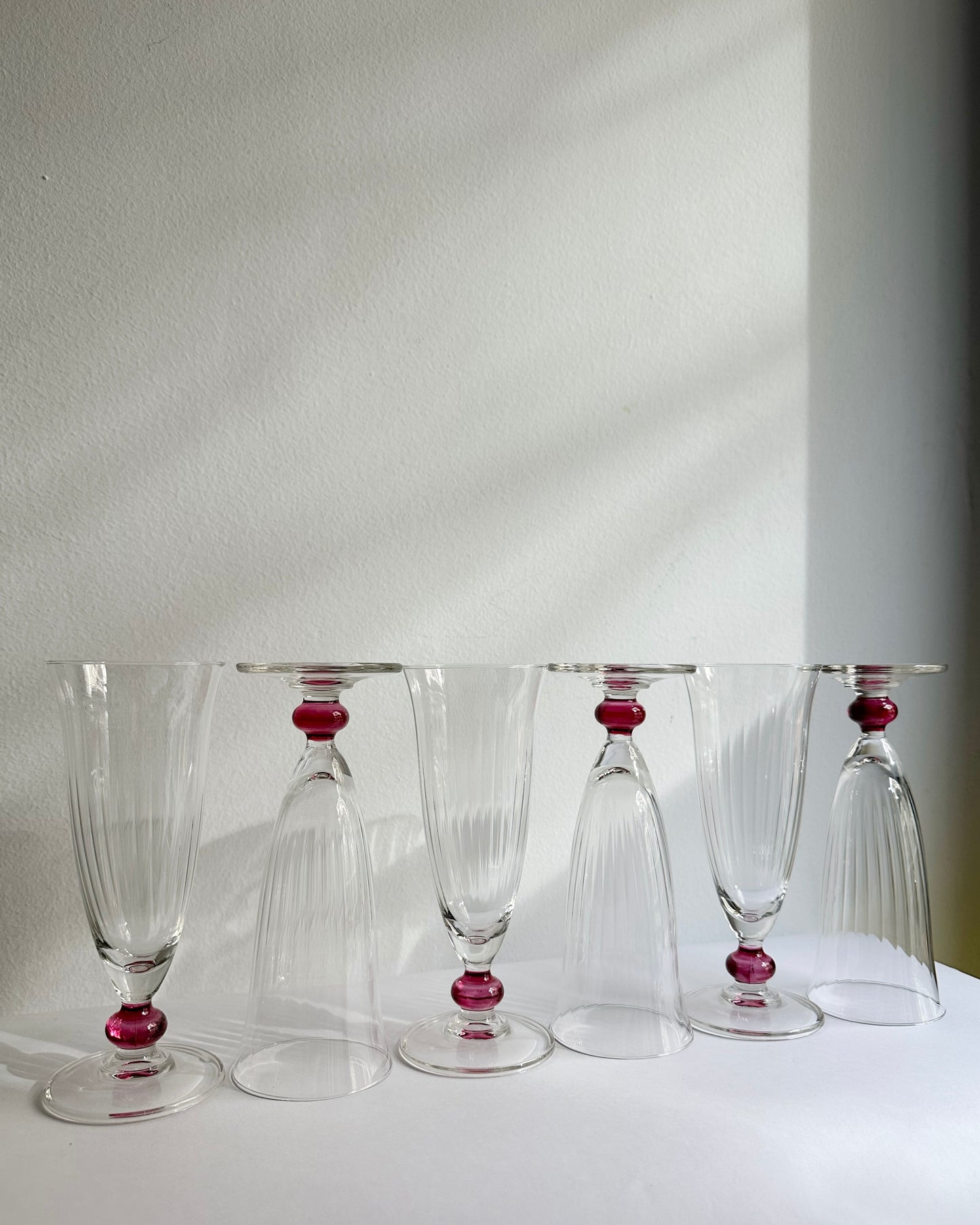 Vintage 1970s Italian Champagne Glasses – Set of 2, 4, 6