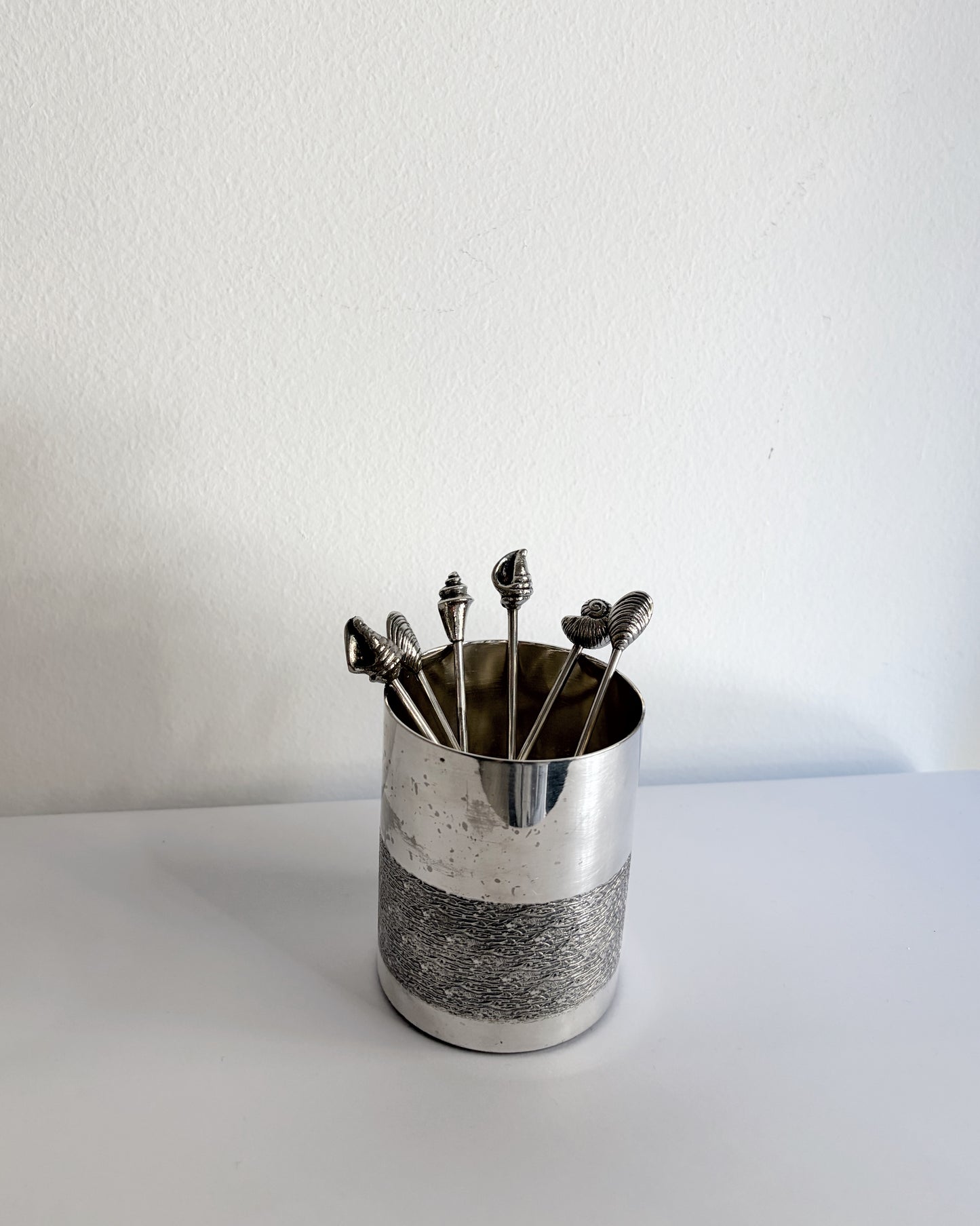 Vintage Silver Plated Shell Flatware Set