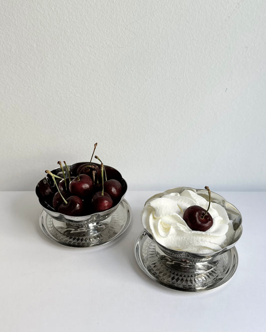 Vintage 1970s Stainless Steel 18/10 Cups and Saucers Set – Set of 2, 4, 6