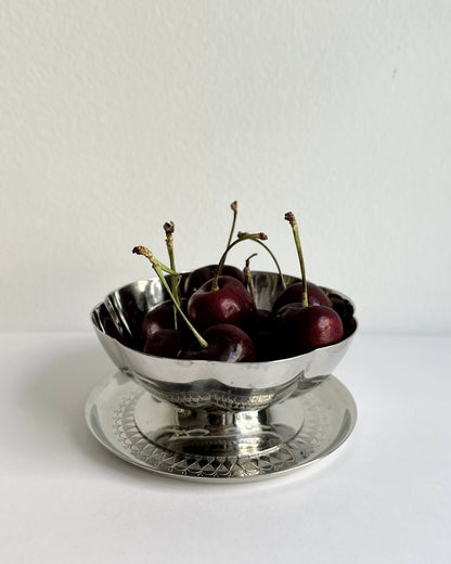 Vintage 1970s Stainless Steel 18/10 Cups and Saucers Set – Set of 2, 4, 6