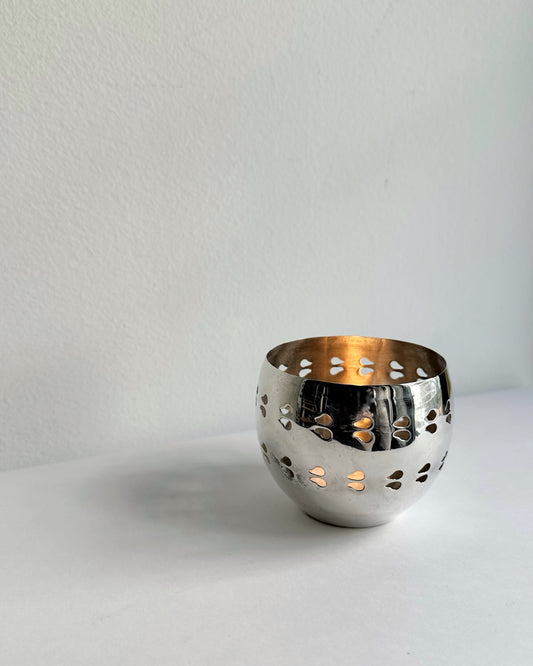 Vintage Mid-Century Silver Plated Candle Holder – “Old Sheffield”