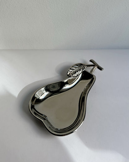 Vintage 1970s Silver Plated Pear Shaped Bowl