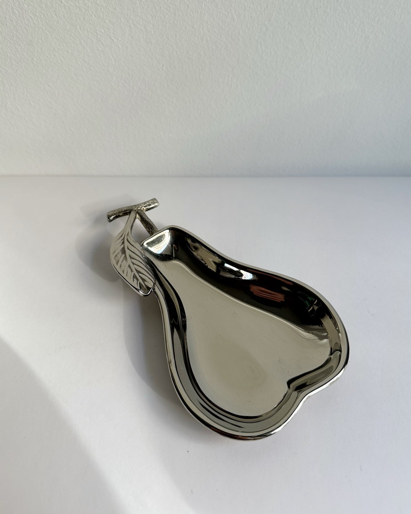 Vintage 1970s Silver Plated Pear Shaped Bowl