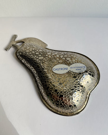 Vintage 1970s Silver Plated Pear Shaped Bowl