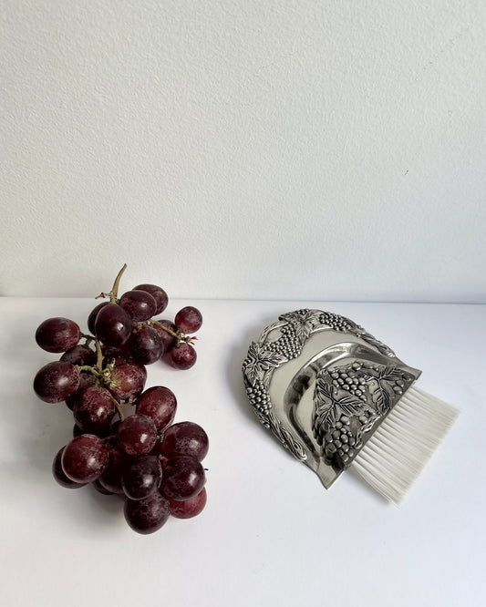 Vintage Silver Plated Silent Butler Crumb Tray & Brush