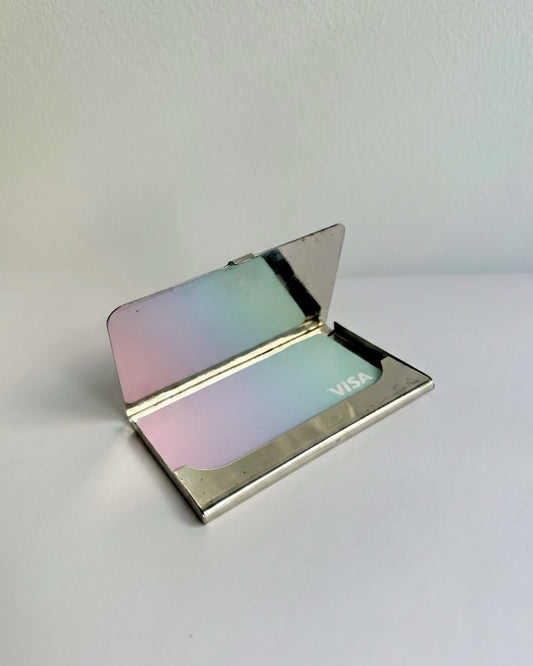 Vintage Metal Business Card Holder
