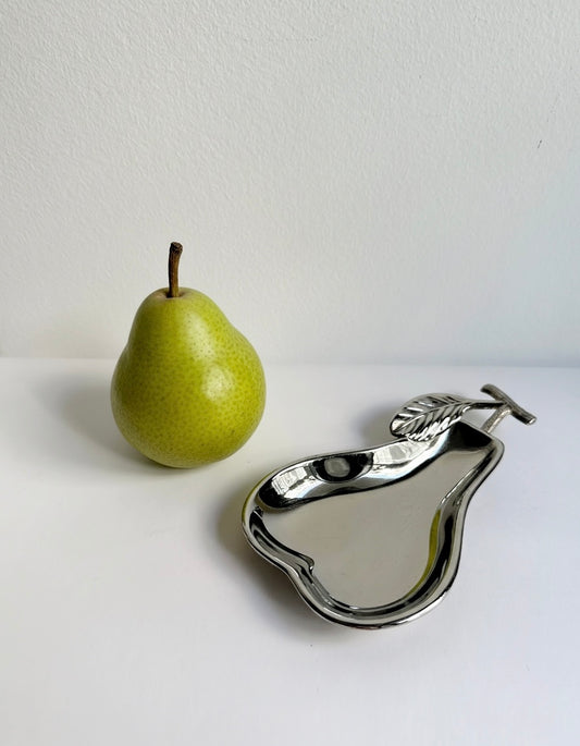Vintage 1970s Silver Plated Pear Shaped Bowl