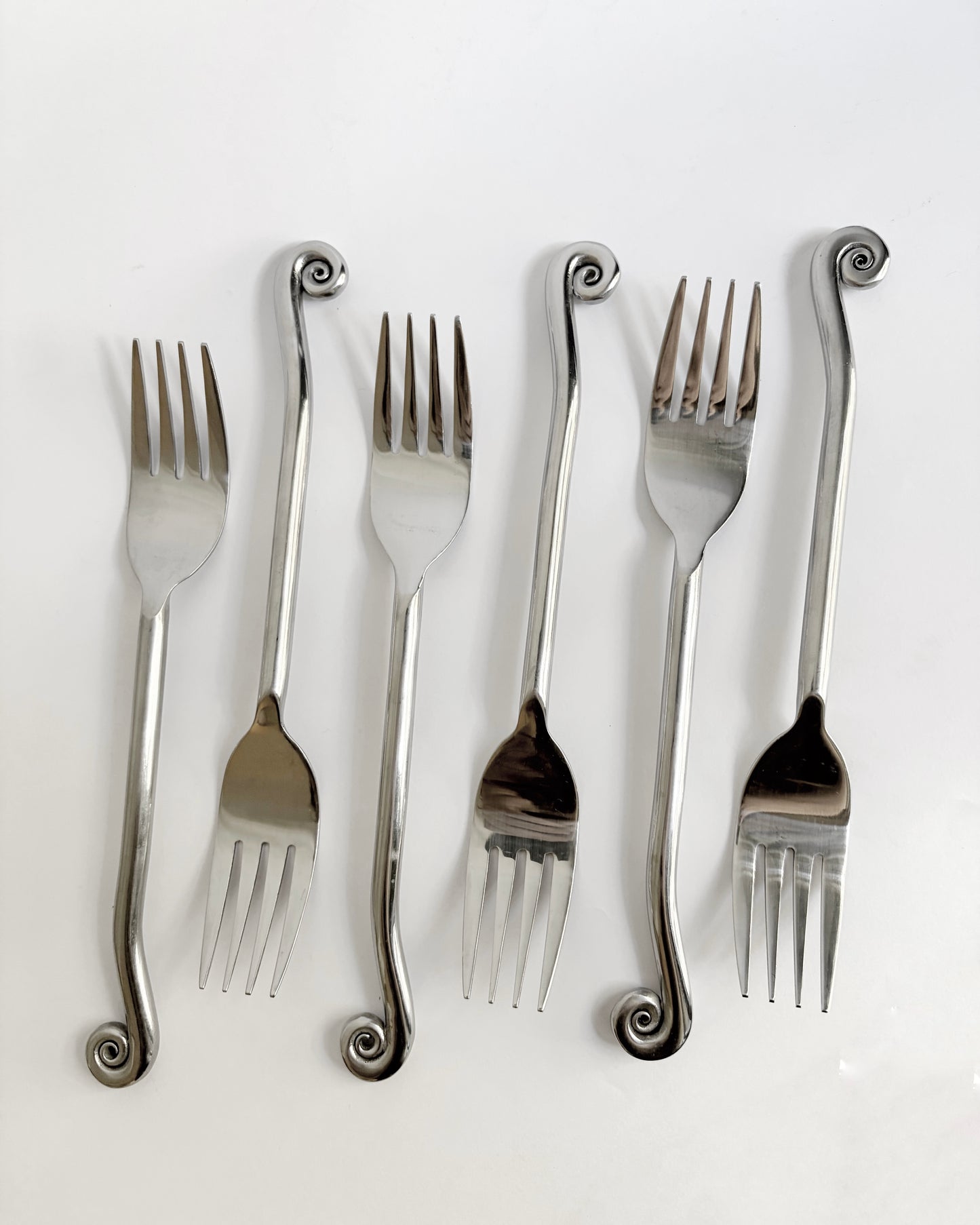 Vintage 1970s INOX Stainless Steel Flatware Set – 12 Piece