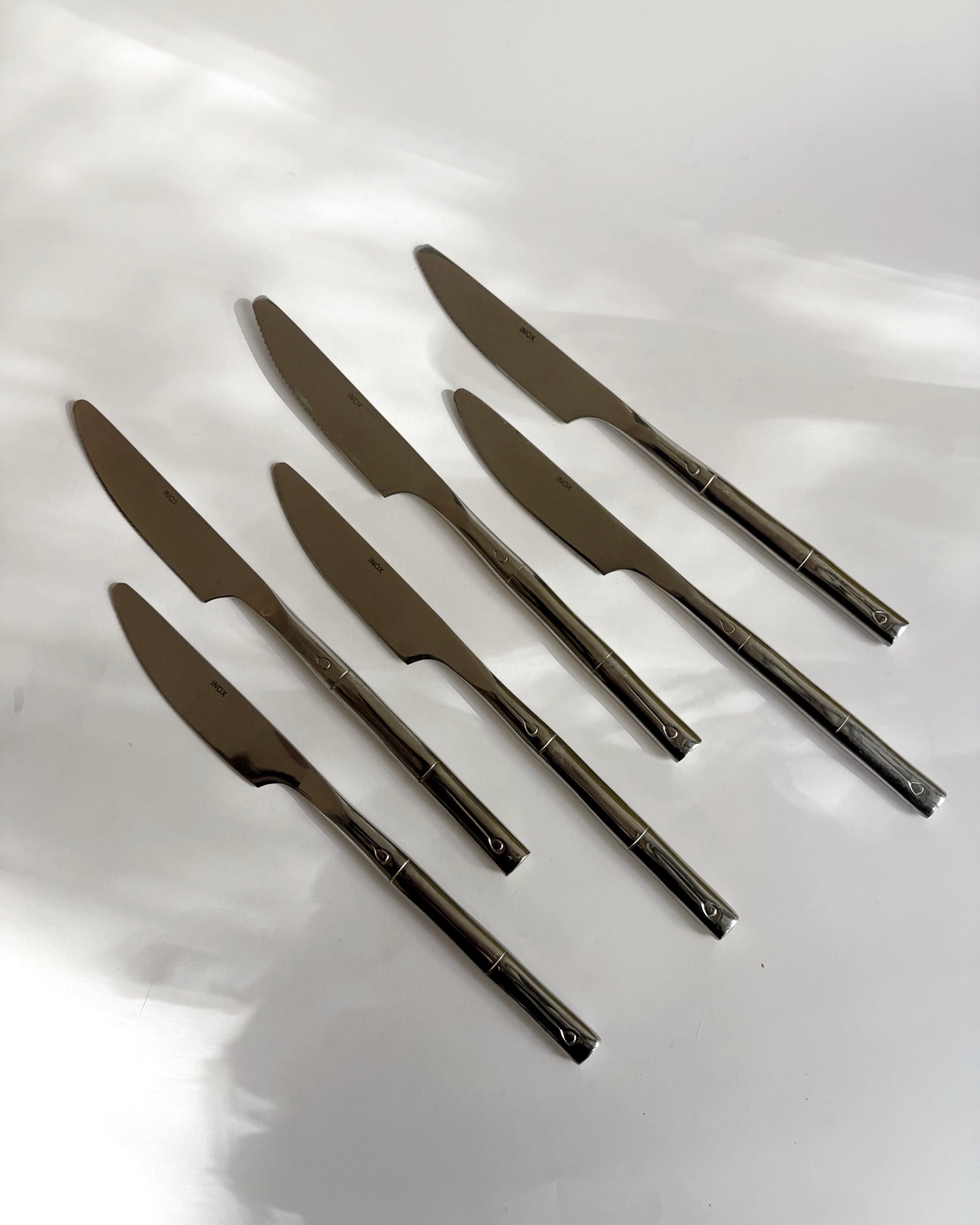 Vintage 1970s INOX Stainless Steel Flatware Set – 12 Piece
