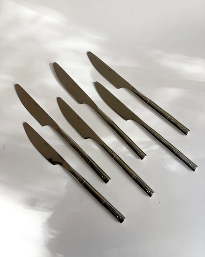 Vintage 1970s INOX Stainless Steel Flatware Set – 12 Piece
