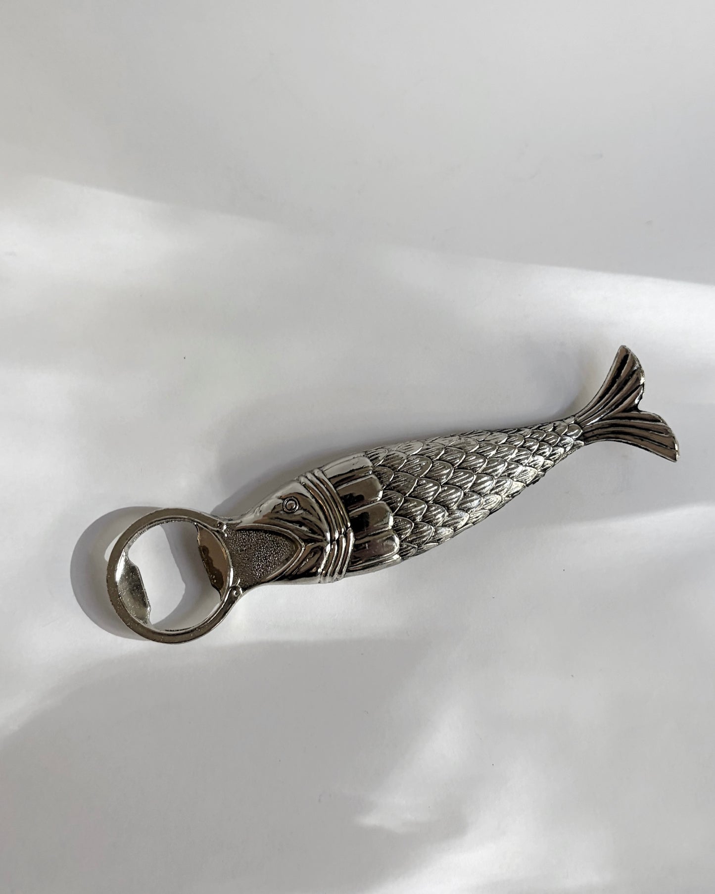 Vintage 1960s Fish-Shaped Metal Bottle Opener