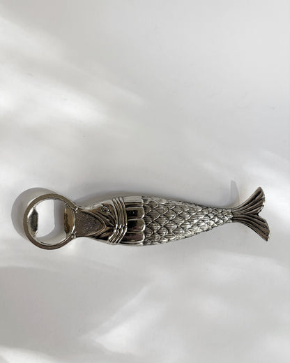 Vintage 1960s Fish-Shaped Metal Bottle Opener
