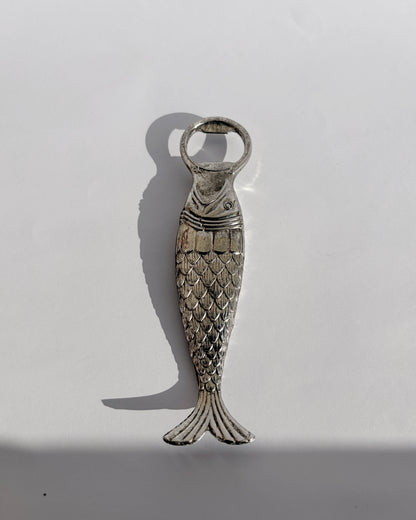 Vintage 1960s Fish-Shaped Metal Bottle Opener