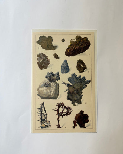 Antique 1926 Mineral Lithograph Print