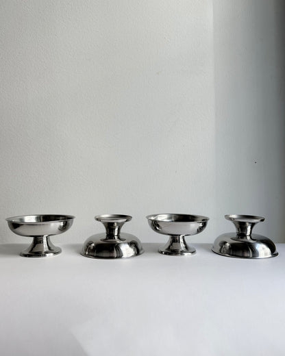 Vintage Stainless Steel Dessert Cups – Set of 4