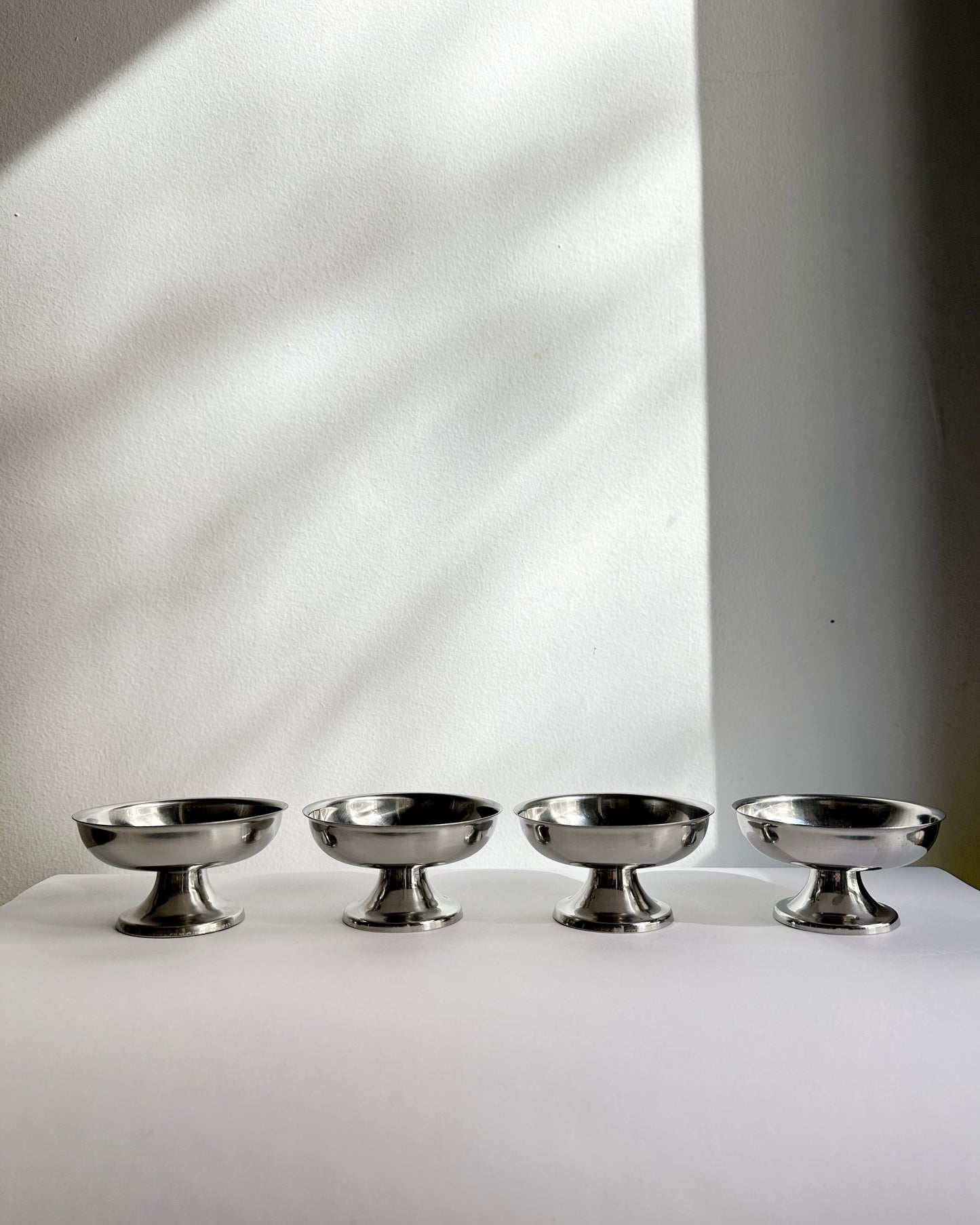 Vintage Stainless Steel Dessert Cups – Set of 4