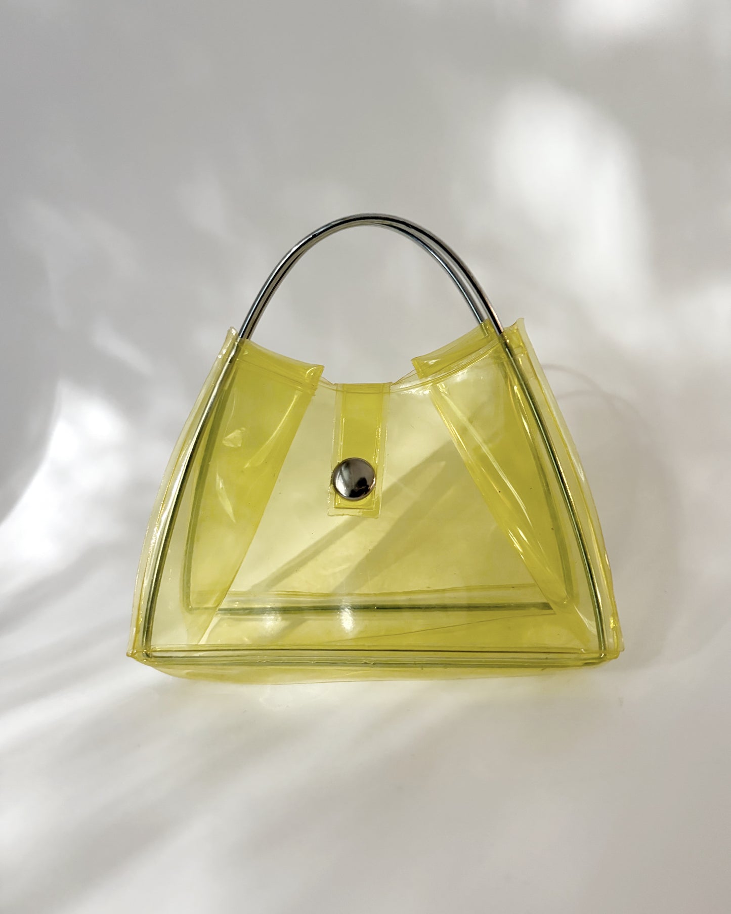 Vintage 1980s Neon Yellow Jelly Mini Bag