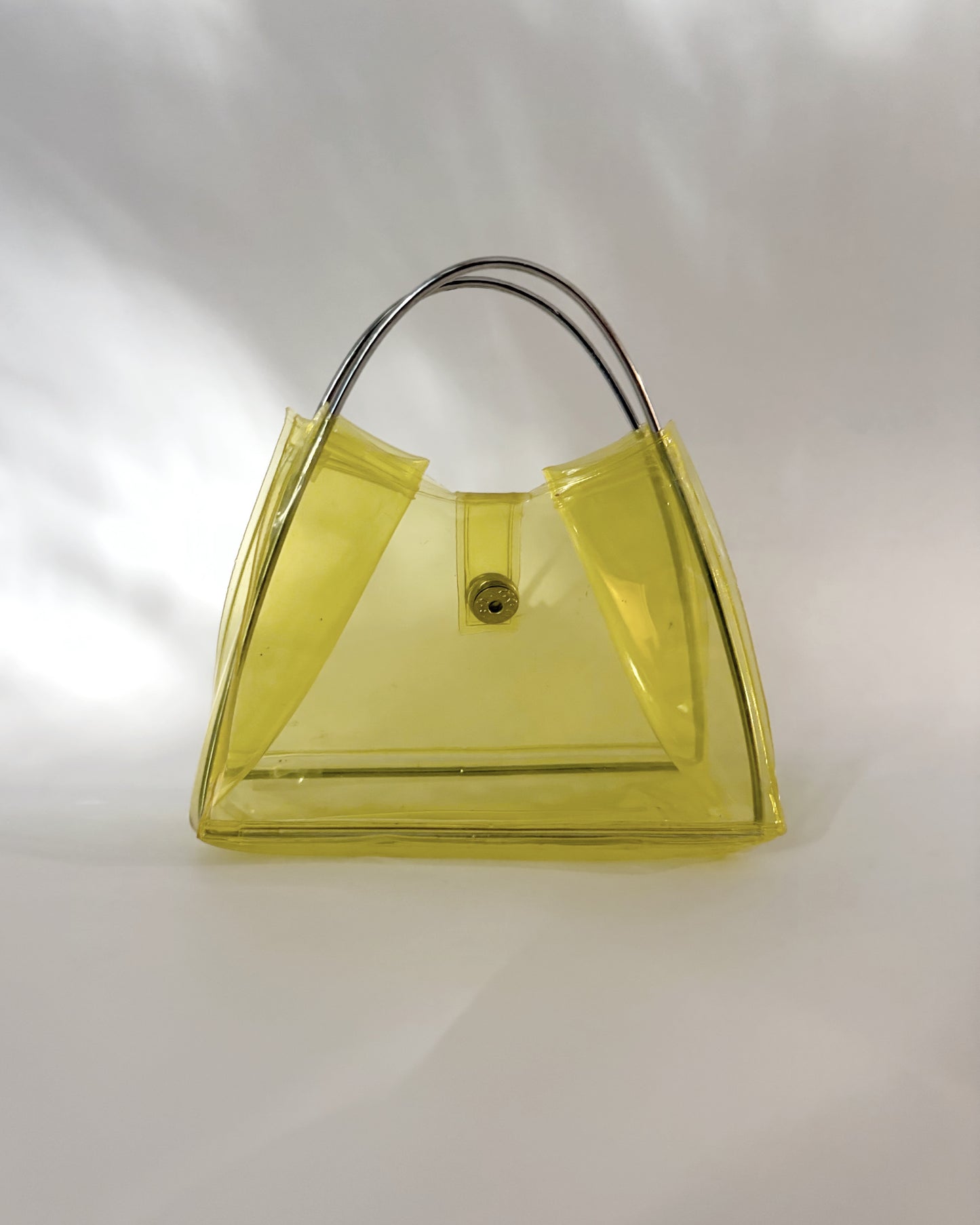 Vintage 1980s Neon Yellow Jelly Mini Bag