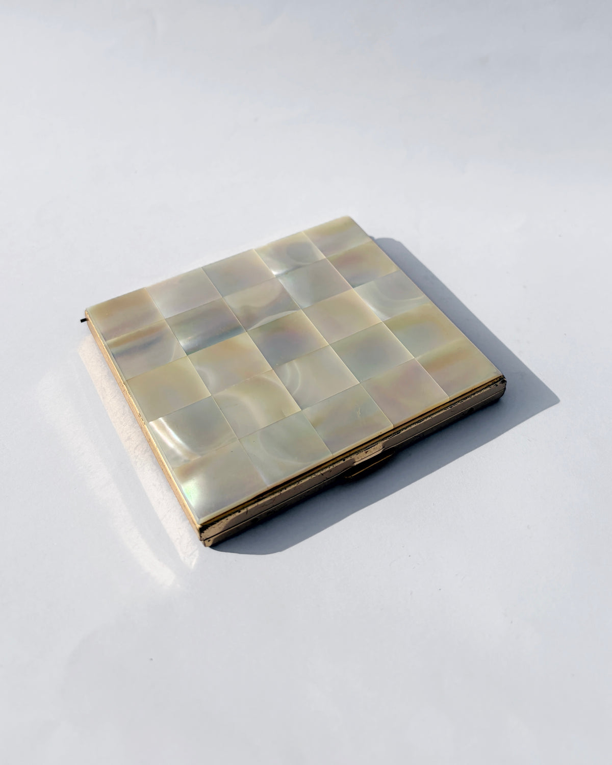 Vintage Mid-Century Mother-of-Pearl Cigarette Case