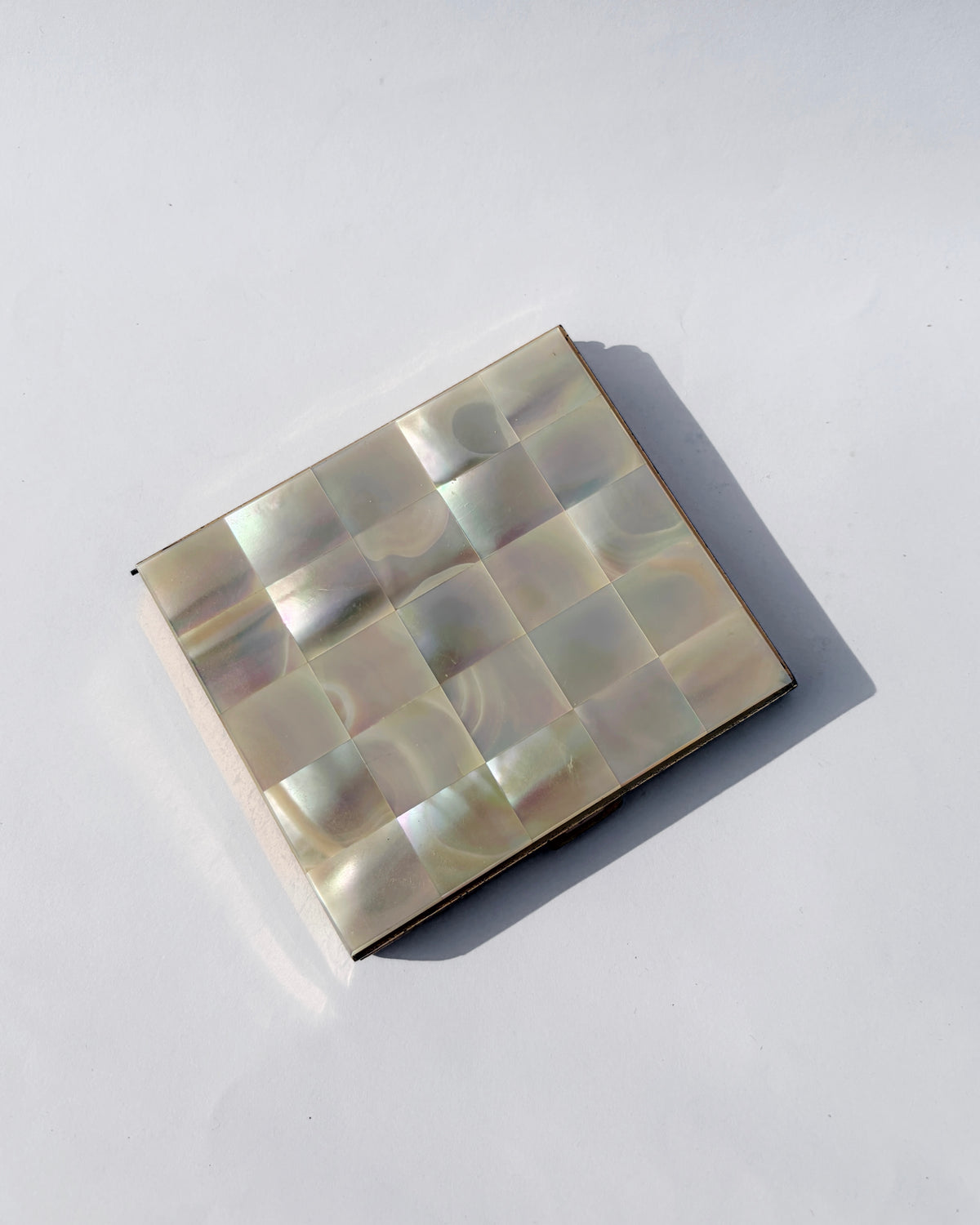 Vintage Mid-Century Mother-of-Pearl Cigarette Case