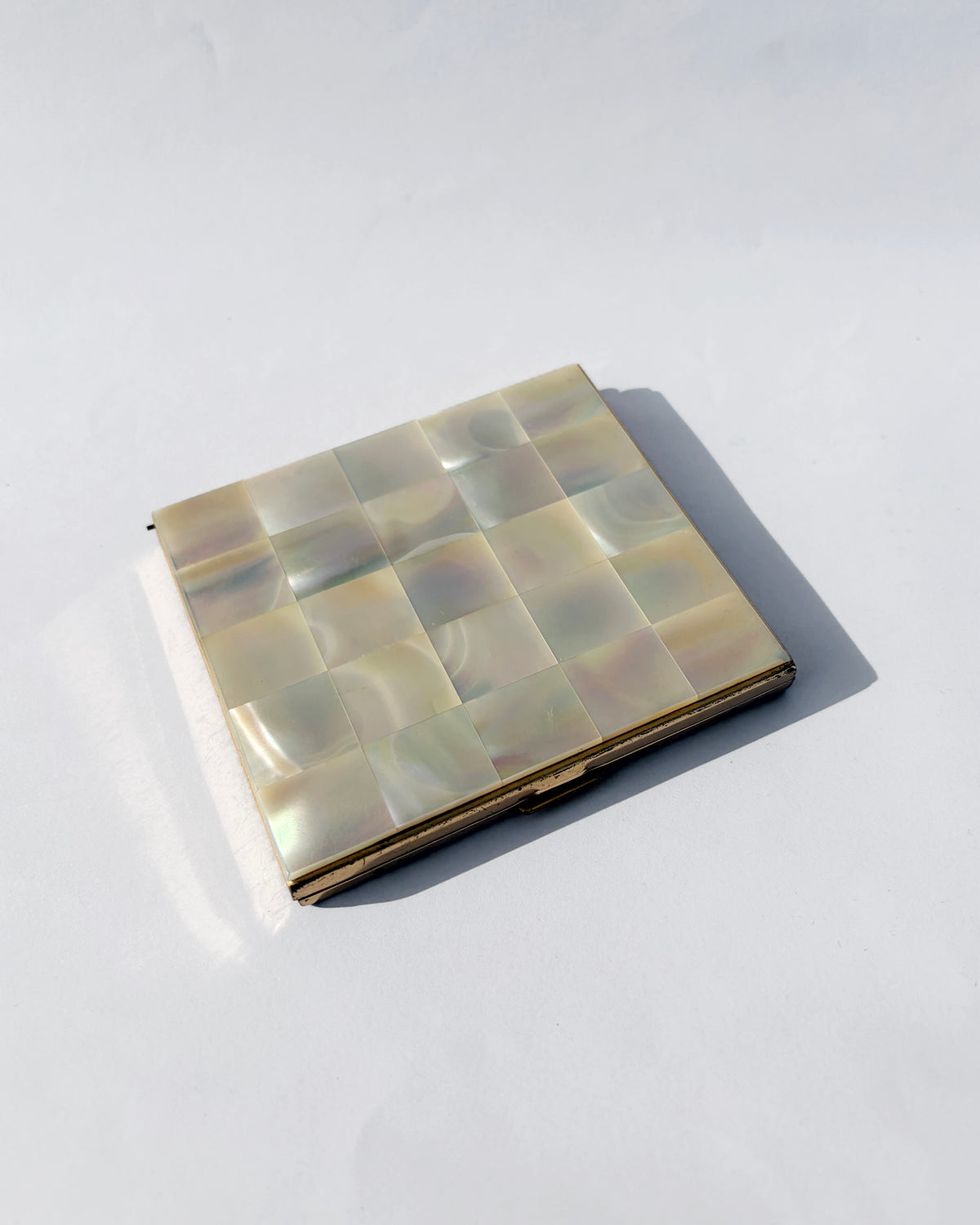 Vintage Mid-Century Mother-of-Pearl Cigarette Case