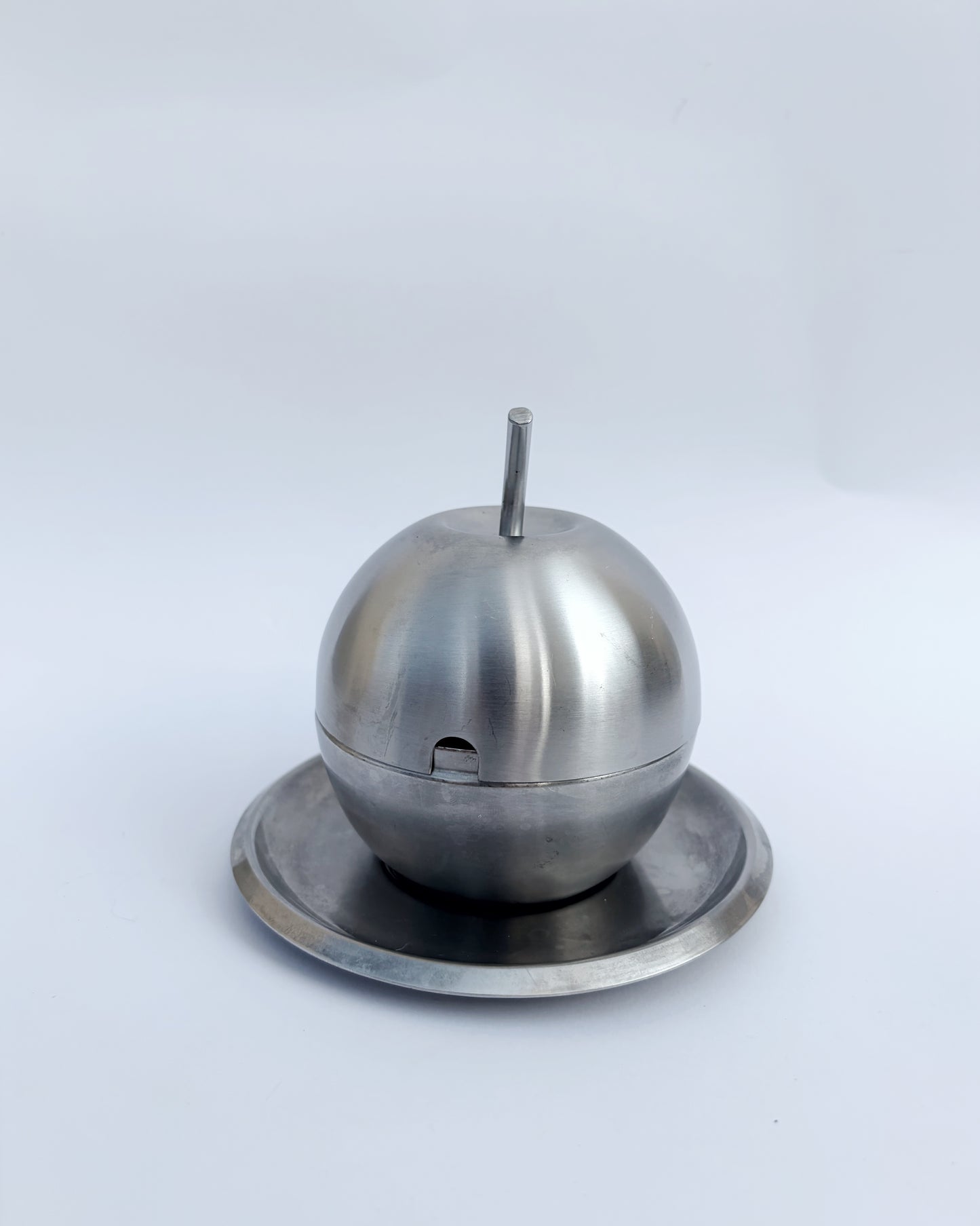 Vintage 1970s Morinox Apple Shaped Sugar Bowl