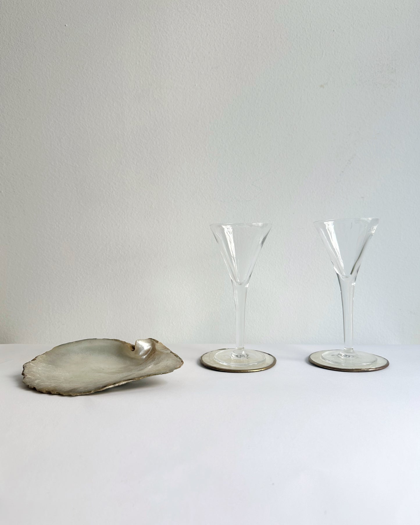 Vintage 1970s Mother of Pearl Coasters Set of 6