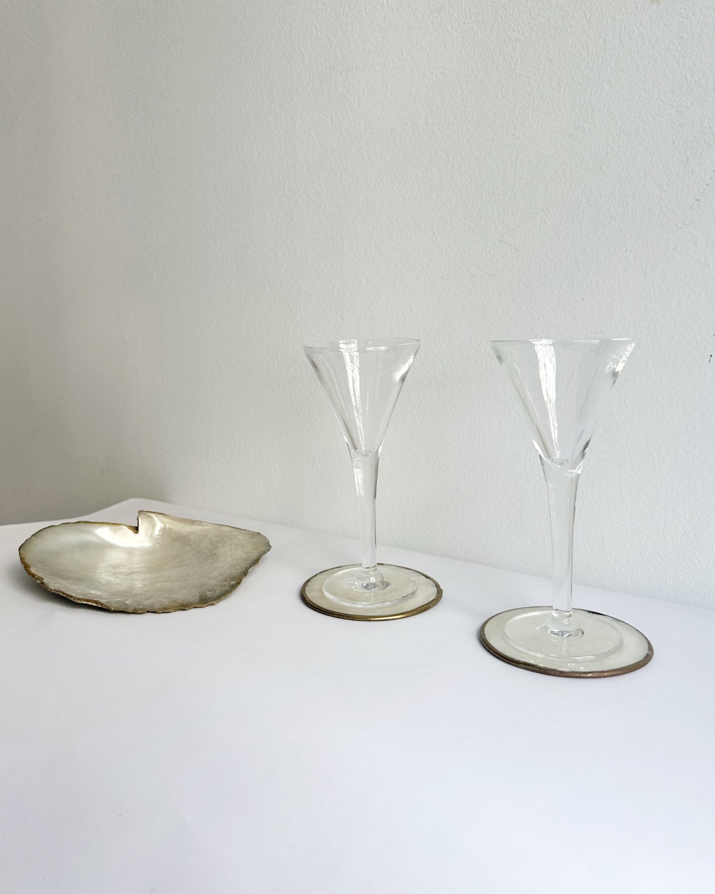 Vintage 1970s Mother of Pearl Coasters Set of 6