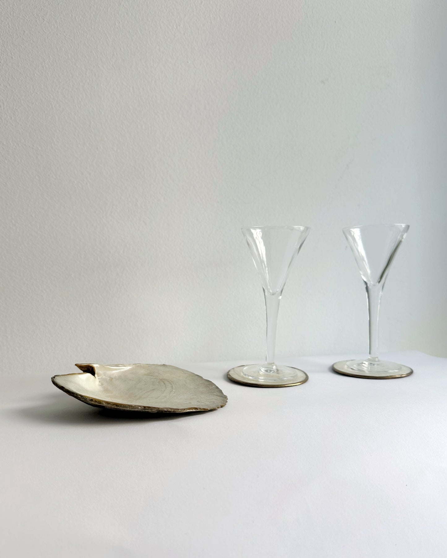 Vintage 1970s Mother of Pearl Coasters Set of 6
