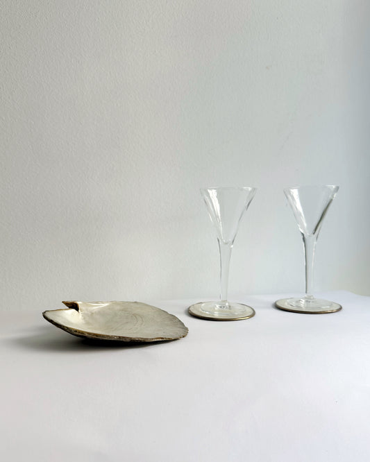 Vintage 1970s Mother of Pearl Coasters Set of 6