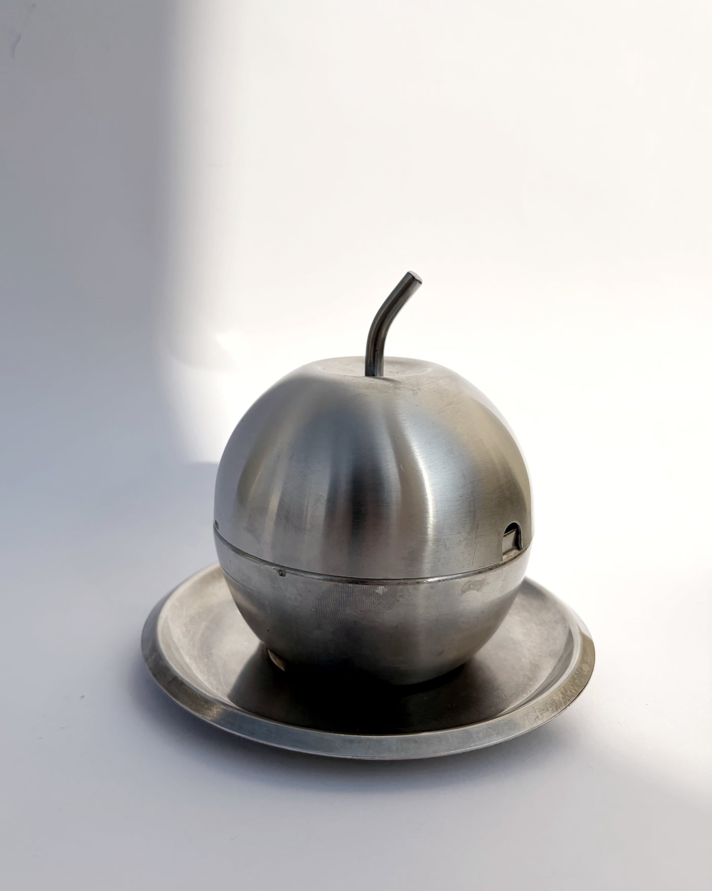 Vintage 1970s Morinox Apple Shaped Sugar Bowl