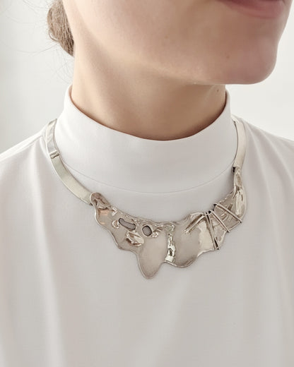 Vintage 1970s Brutalist Sculptural Necklace